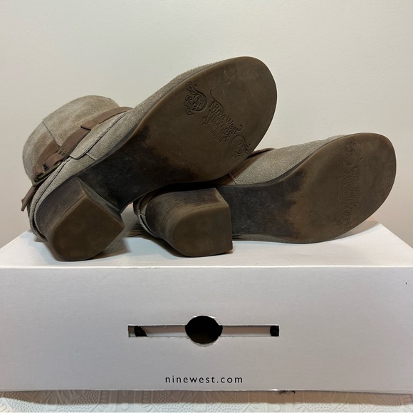 Nine West Vintage America Collection Ankle Boots — Taupe Suede Sz 6.5 - Picture 3 of 10